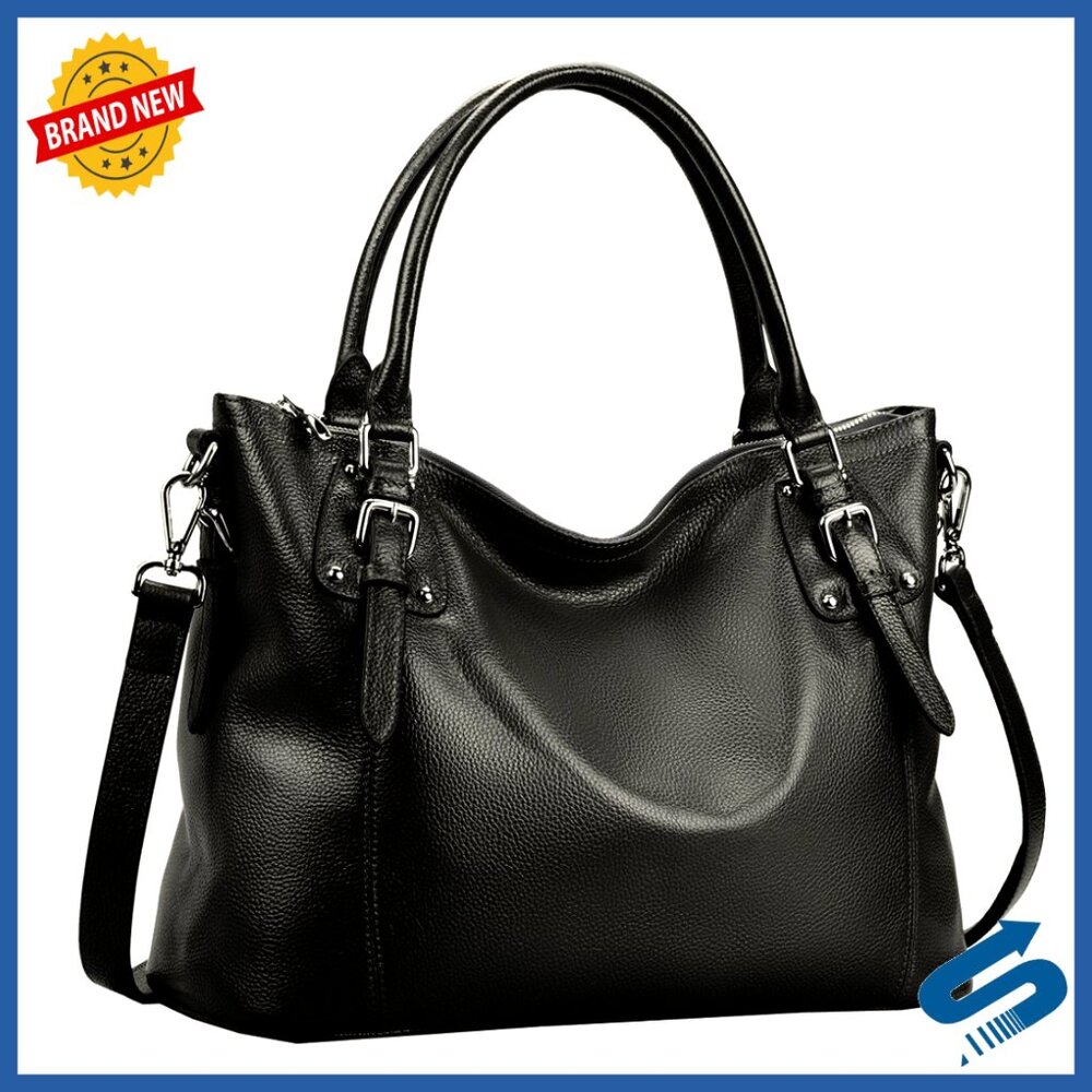 Genuine Leather Tote Shoulder Bag Crossbody Purse Top Handle Satchel